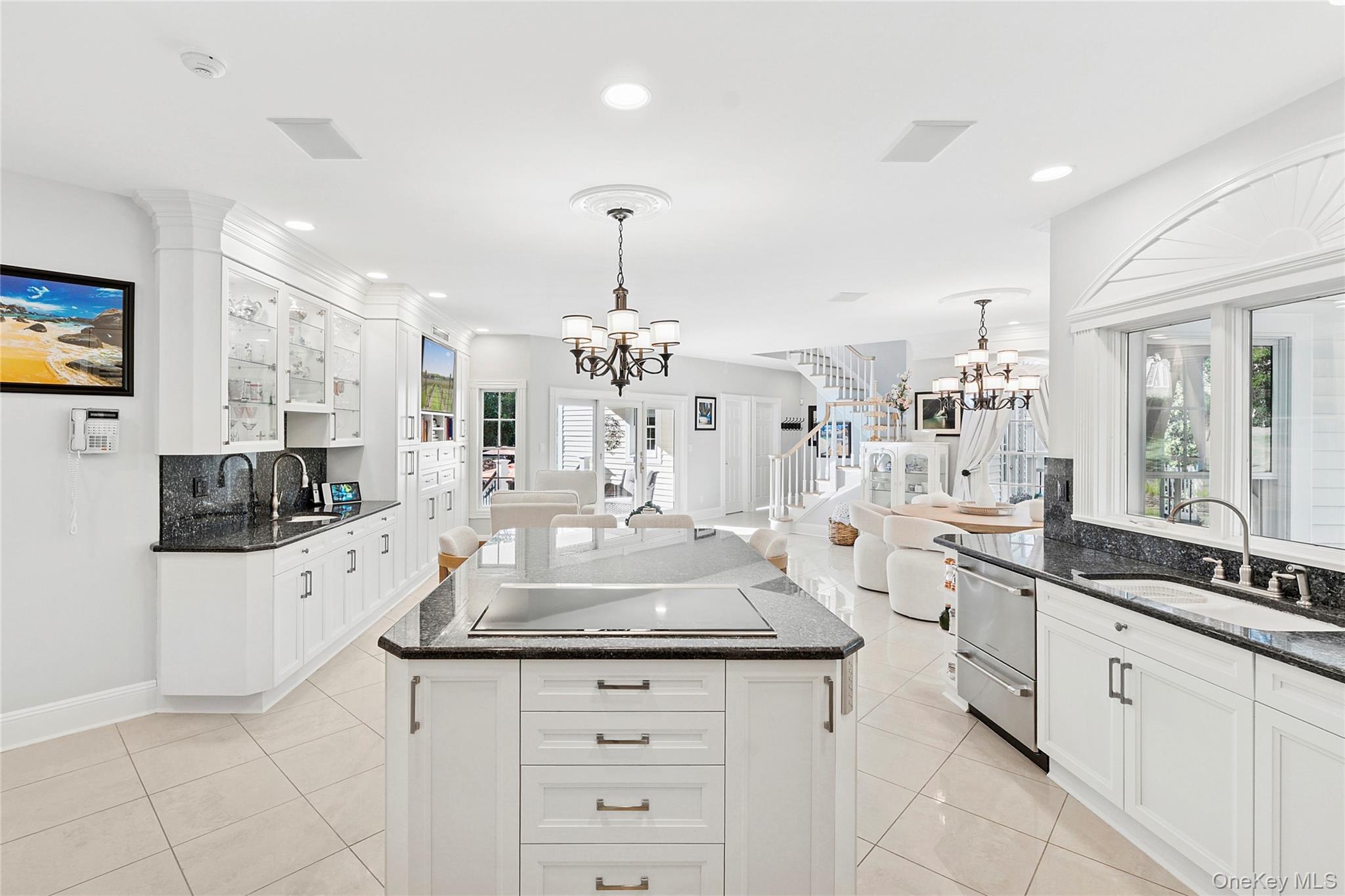 2 North Harbor Down Miller Place, NY 11764 - Photo 14 of 49 a large kitchen with granite countertop a lot of counter space and a sink