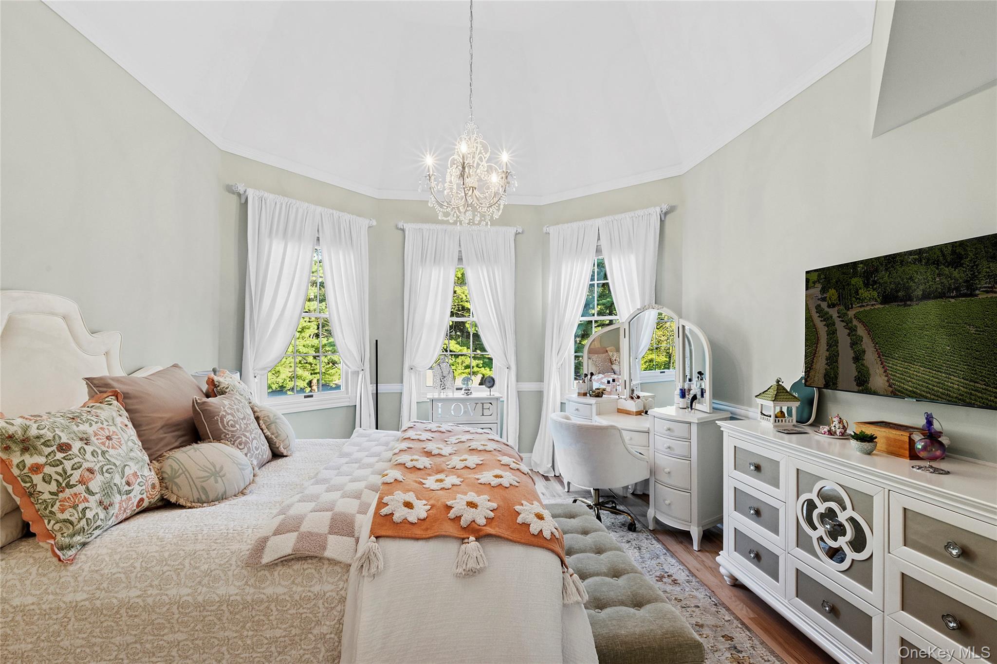 2 North Harbor Down Miller Place, NY 11764 - Photo 31 of 49 a bedroom with furniture and a flat screen tv