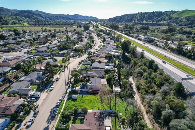 a view of city and mountain