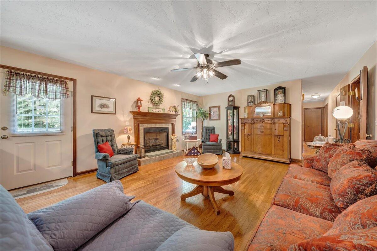 4081 Daugherty Road Salem, VA 24153 - Photo 11 of 34 a living room with furniture a fireplace and a window