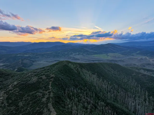 a view of an outdoor space and mountain view