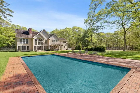 a view of outdoor space yard and swimming pool