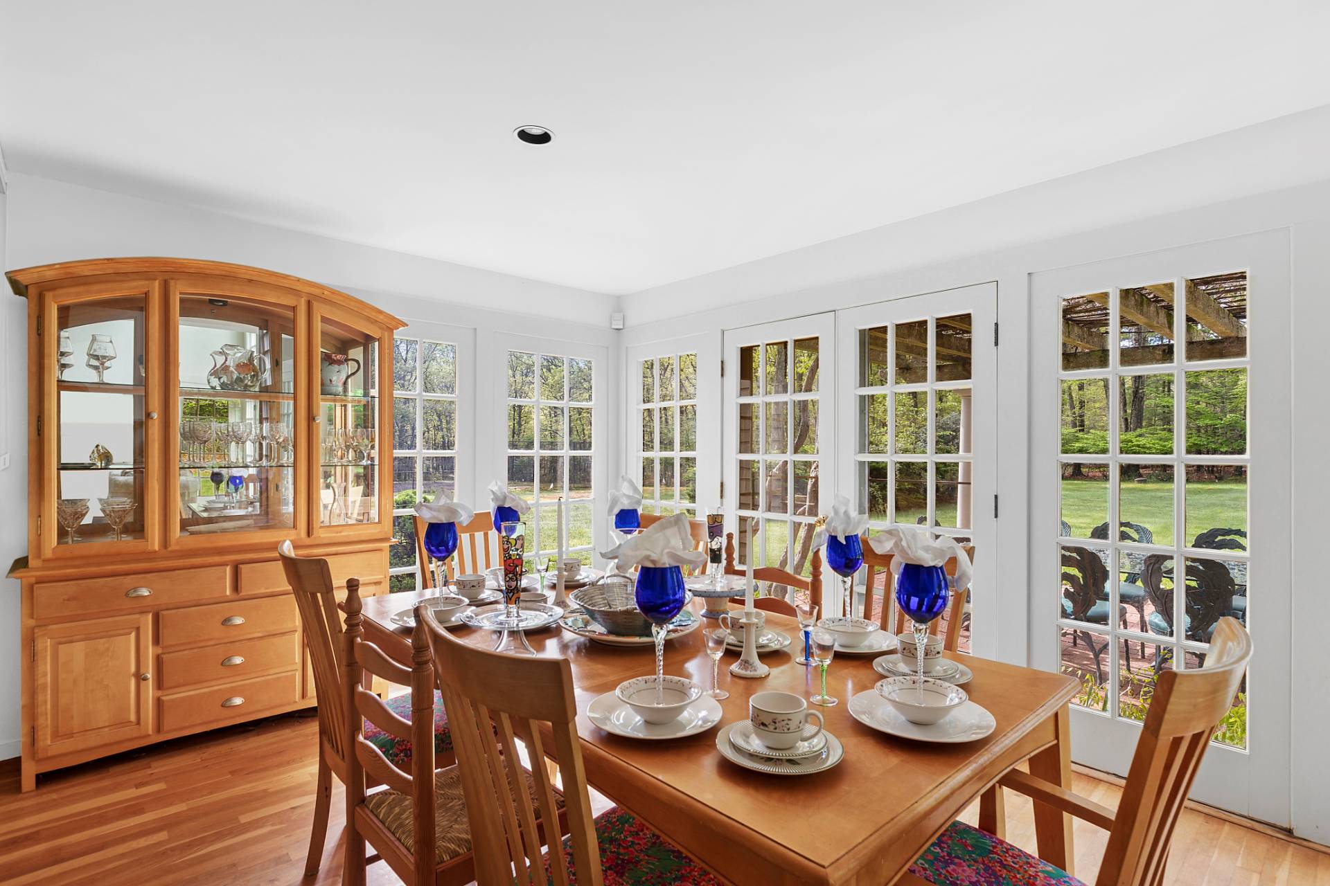 144 Hands Creek Road East Hampton, NY 11937 - Photo 10 of 32 a view of a dining room with furniture window and outside view