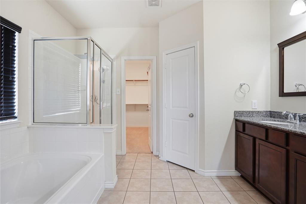 3913 Weatherstone Drive Fort Worth, TX 76137 - Photo 11 of 20 a bathroom with a bathtub and a sink