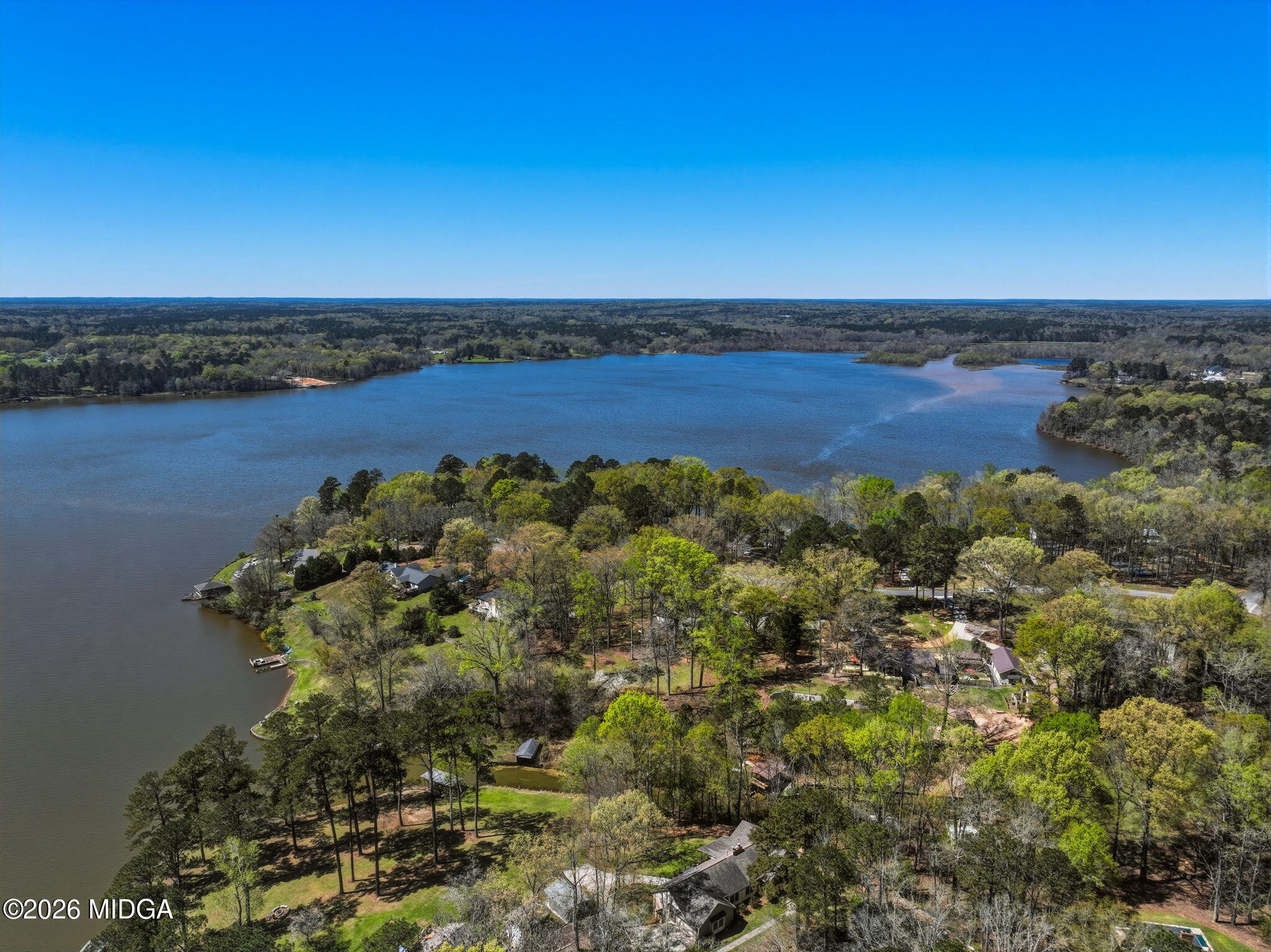 138 Deer Run Drive Macon, GA 31220 - Photo 105 of 114 an aerial view of a houses with a lake view