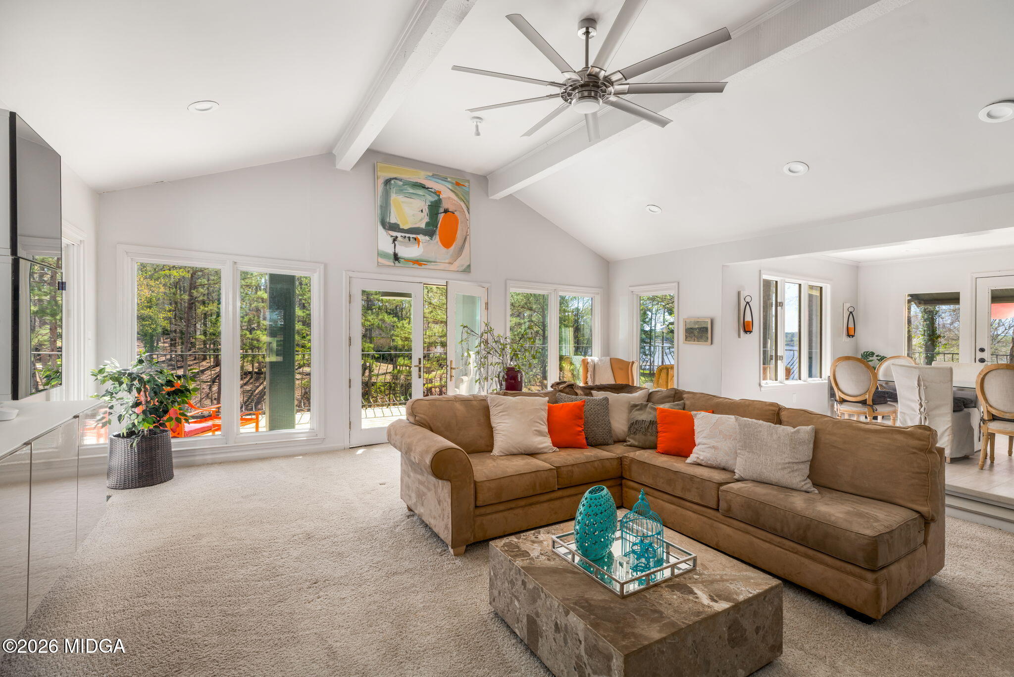 138 Deer Run Drive Macon, GA 31220 - Photo 17 of 114 a living room with furniture and floor to ceiling windows