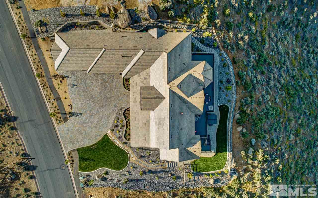 1690 Circle Stone Court Reno, NV 89523 - Photo 37 of 40 an aerial view of a house with swimming pool
