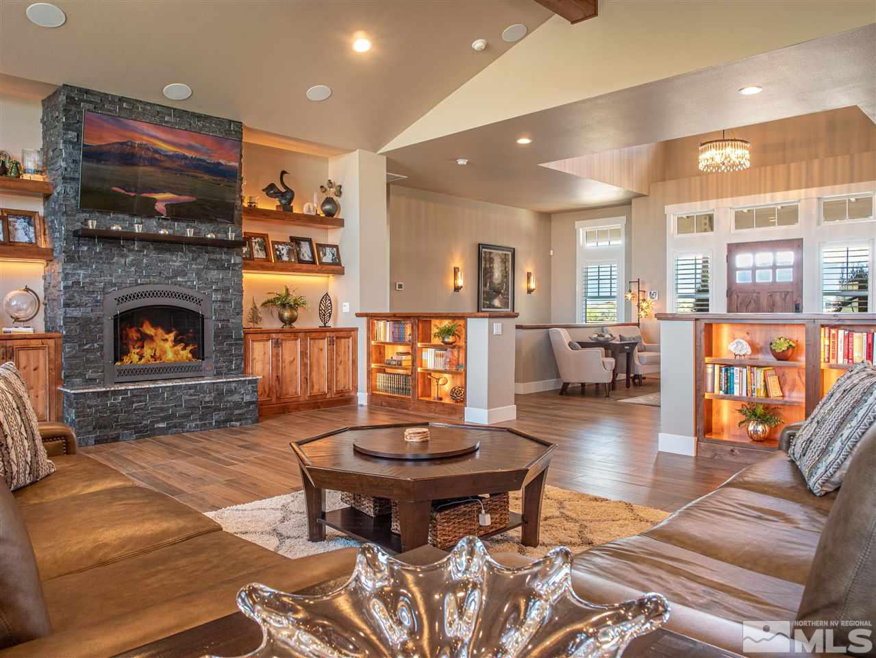 1690 Circle Stone Court Reno, NV 89523 - Photo 4 of 40 a living room with furniture and a fireplace