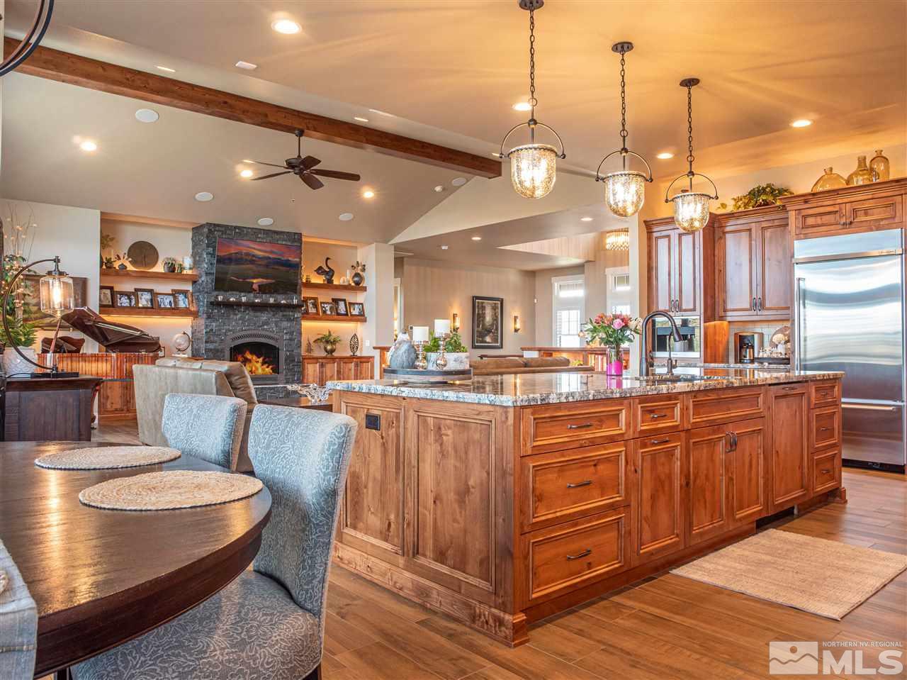 1690 Circle Stone Court Reno, NV 89523 - Photo 8 of 40 a large kitchen with lots of counter space and chandelier