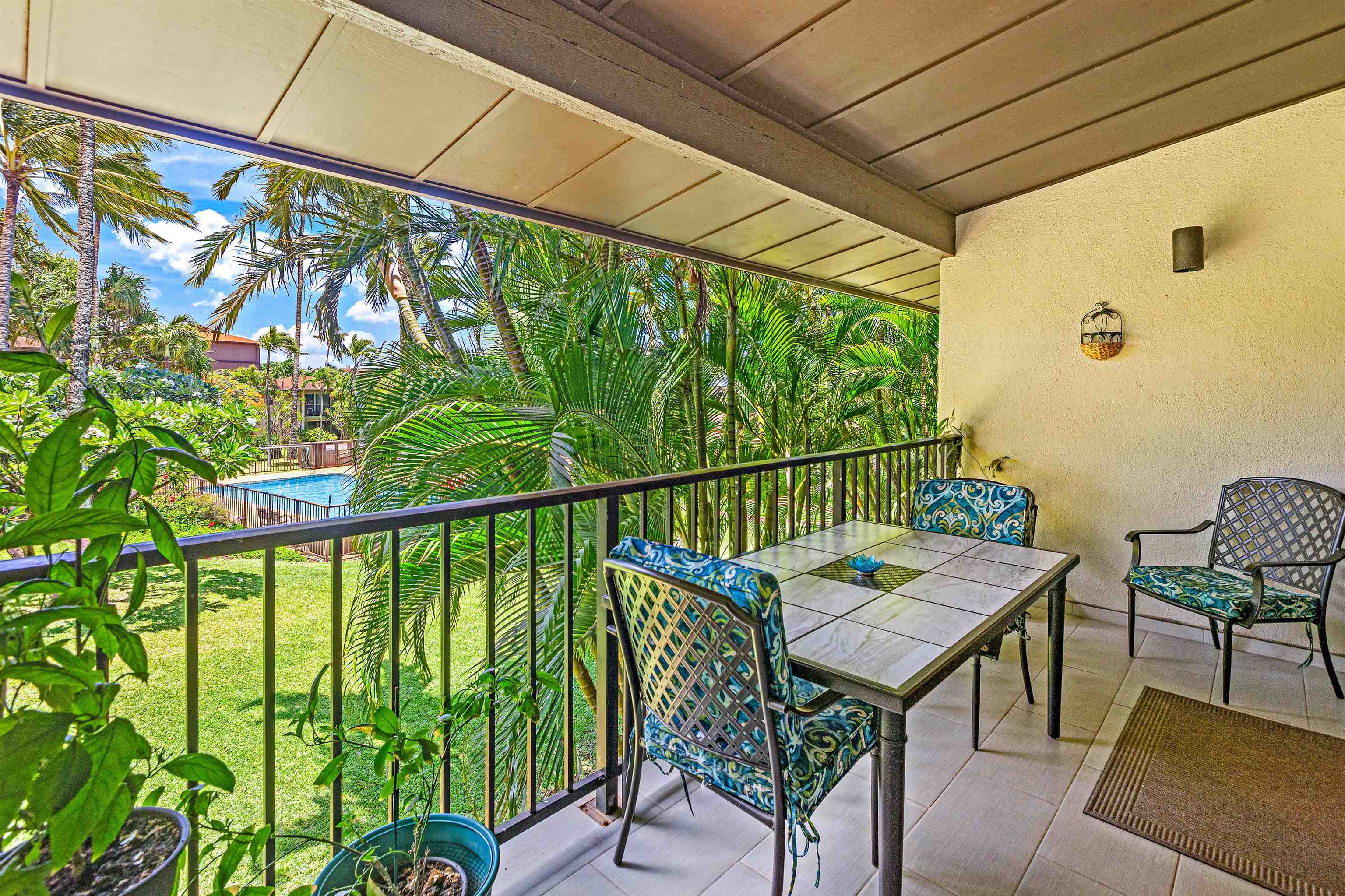 3788 Lower Honoapiilani Road, Unit D101 Lahaina, HI 96761 - Photo 7 of 40 a view of a balcony with furniture