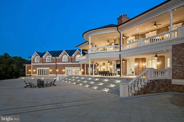 a view of a building with a street