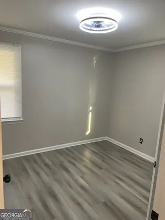 an empty room with a space