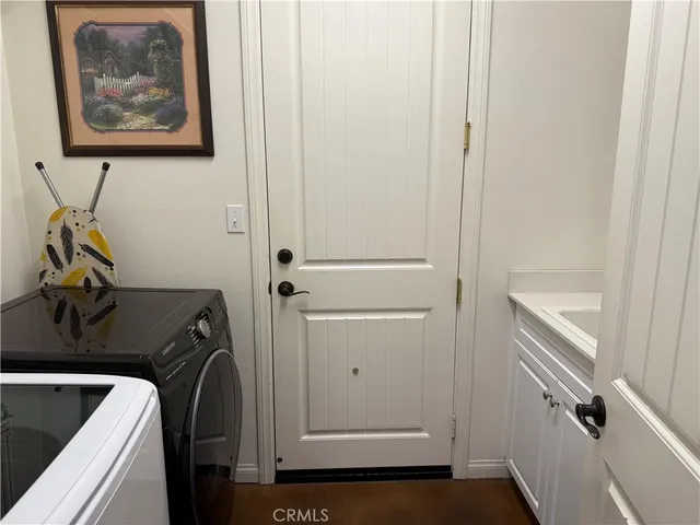 a view of a storage and utility room