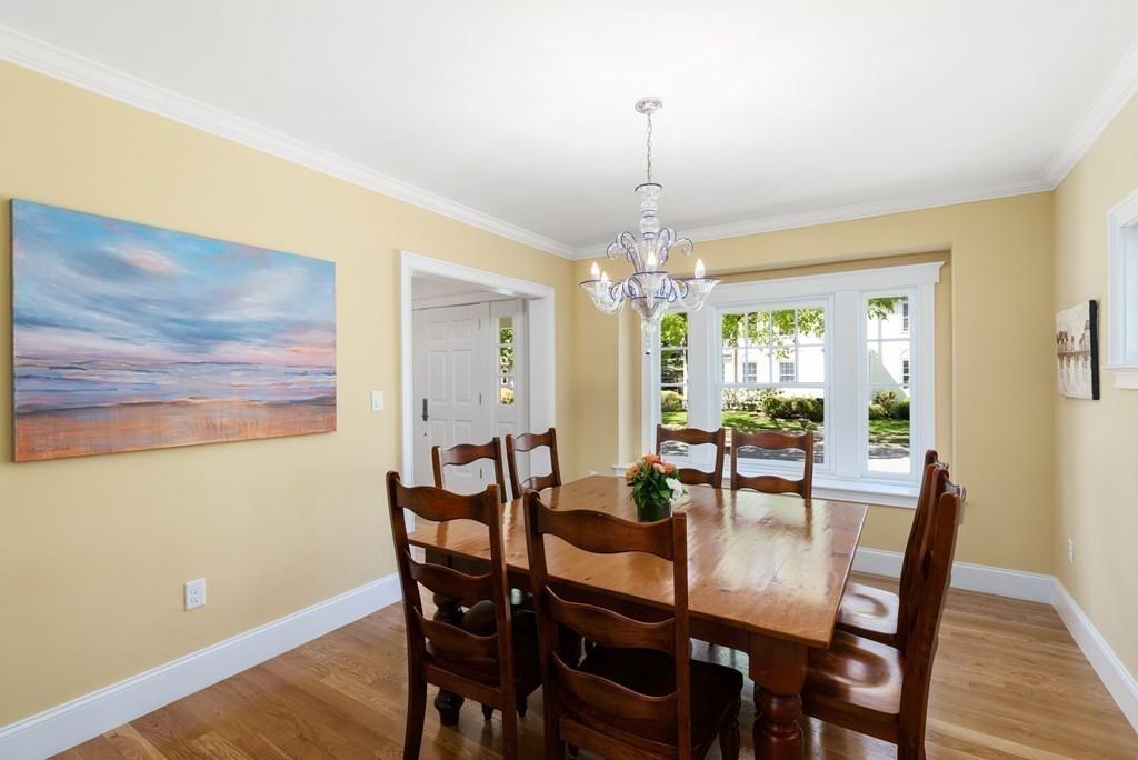 12 Vineyard Road Newton, MA 02459 - Photo 8 of 26 a view of a dining room with furniture and wooden floor