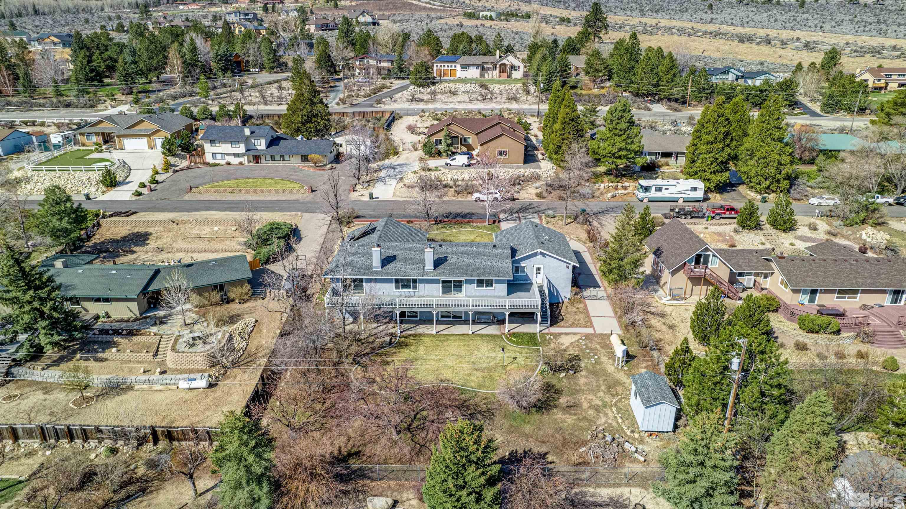 875 Bollen Circle Gardnerville, NV 89460 - Photo 25 of 26 an aerial view of residential houses with outdoor space