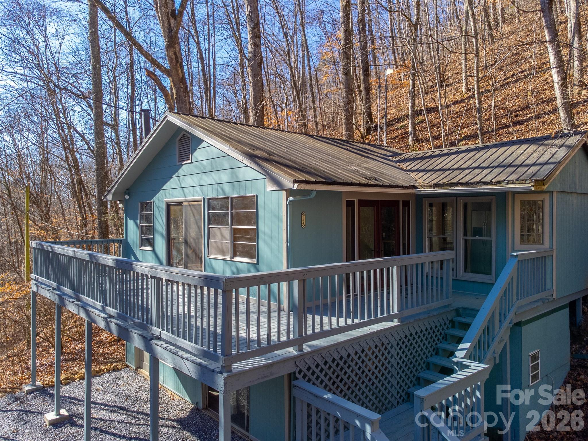 744 Coon Creek Road Franklin, NC 28734 - Photo 21 of 21 a view of a roof deck