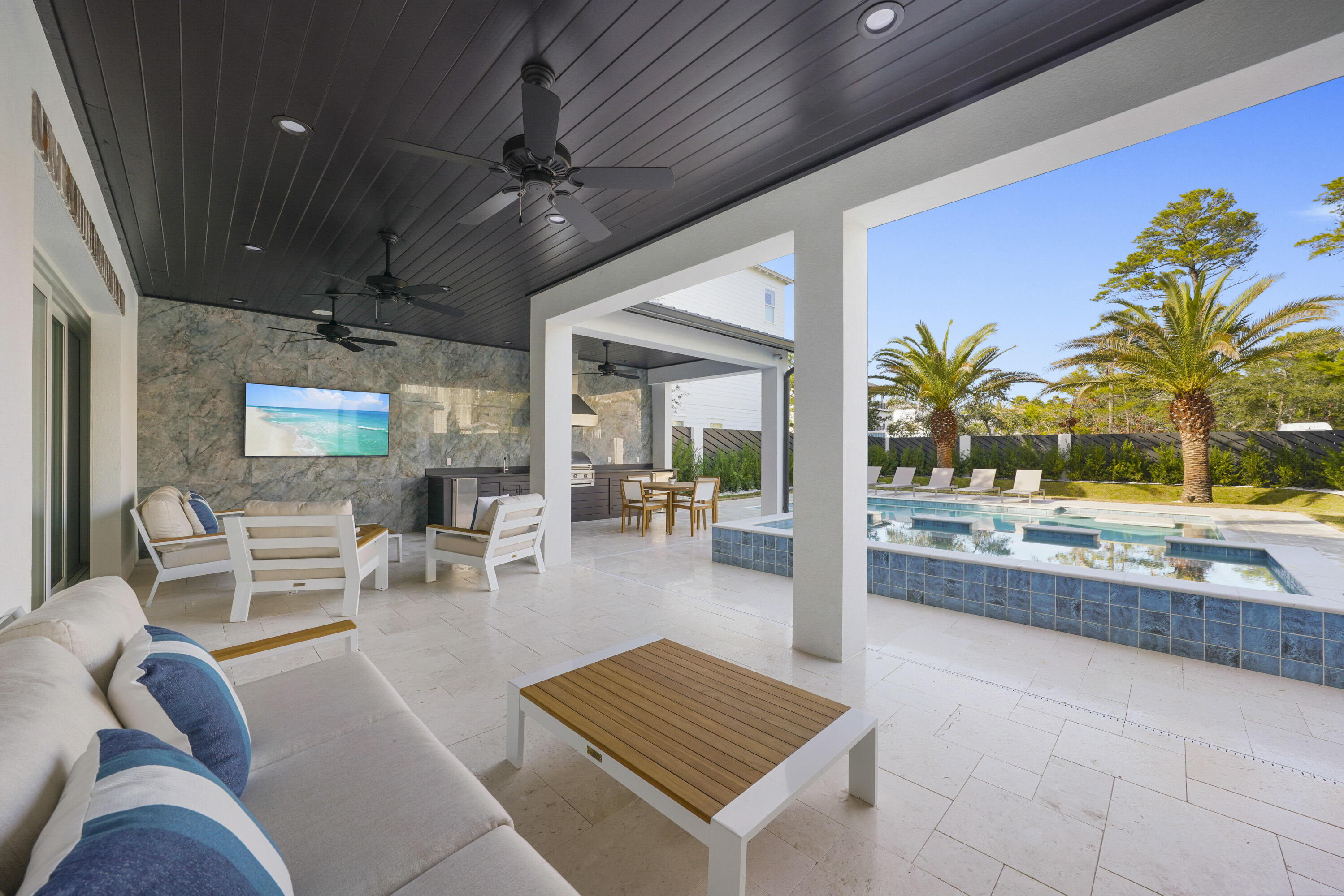 51 Penny Lane Santa Rosa Beach, FL 32459 - Photo 21 of 80 a living room with furniture and a floor to ceiling window