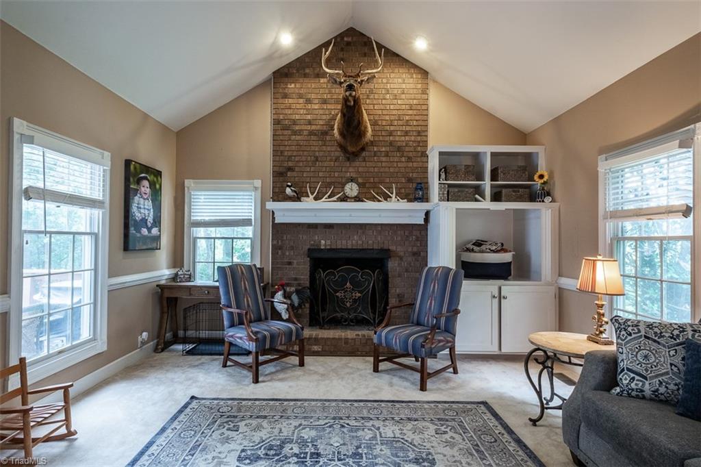 328 Laurelwood Road State Road, NC 28676 - Photo 8 of 39 Great room with gas-log fireplace.