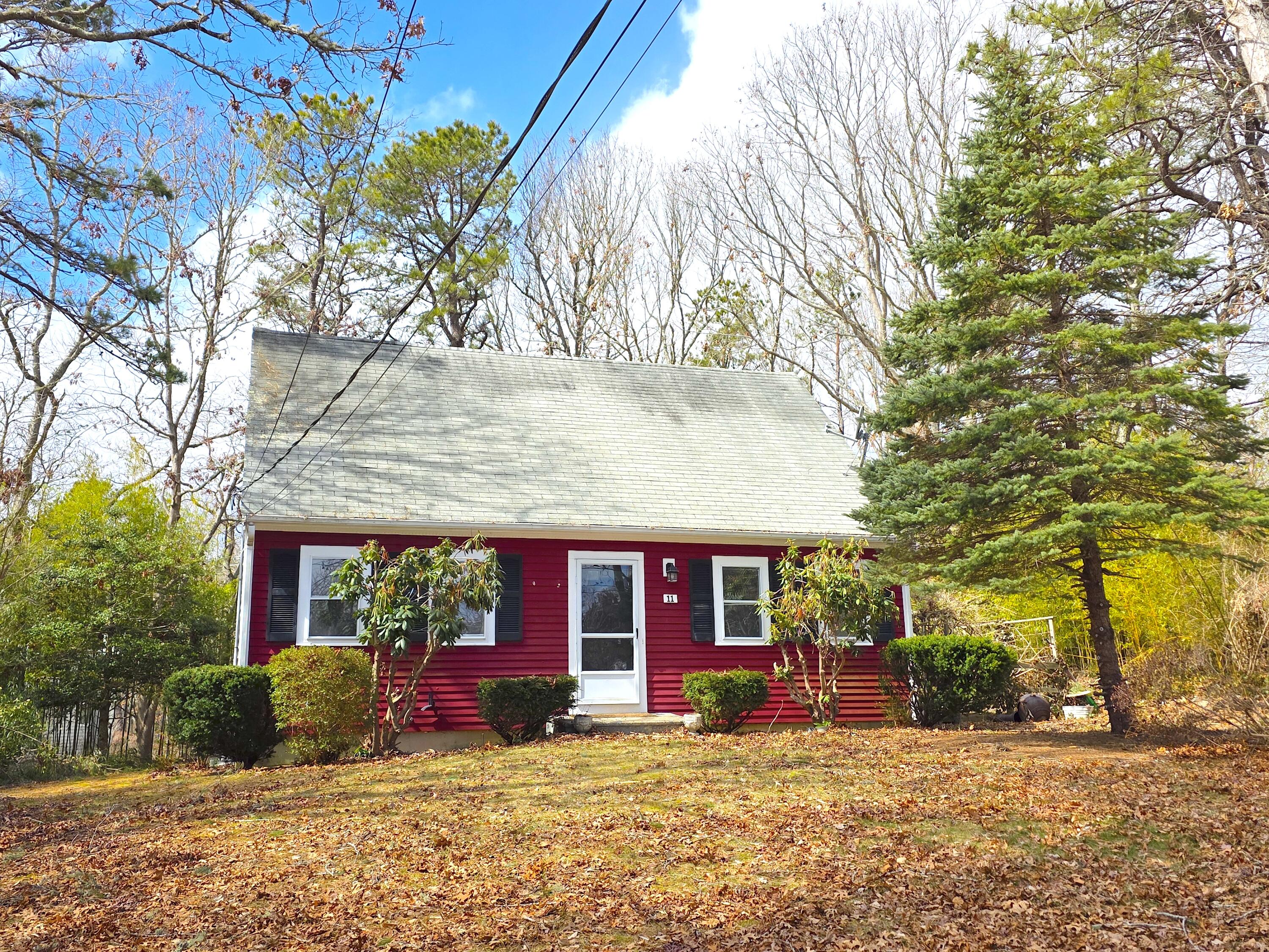 a view of a house with a patio