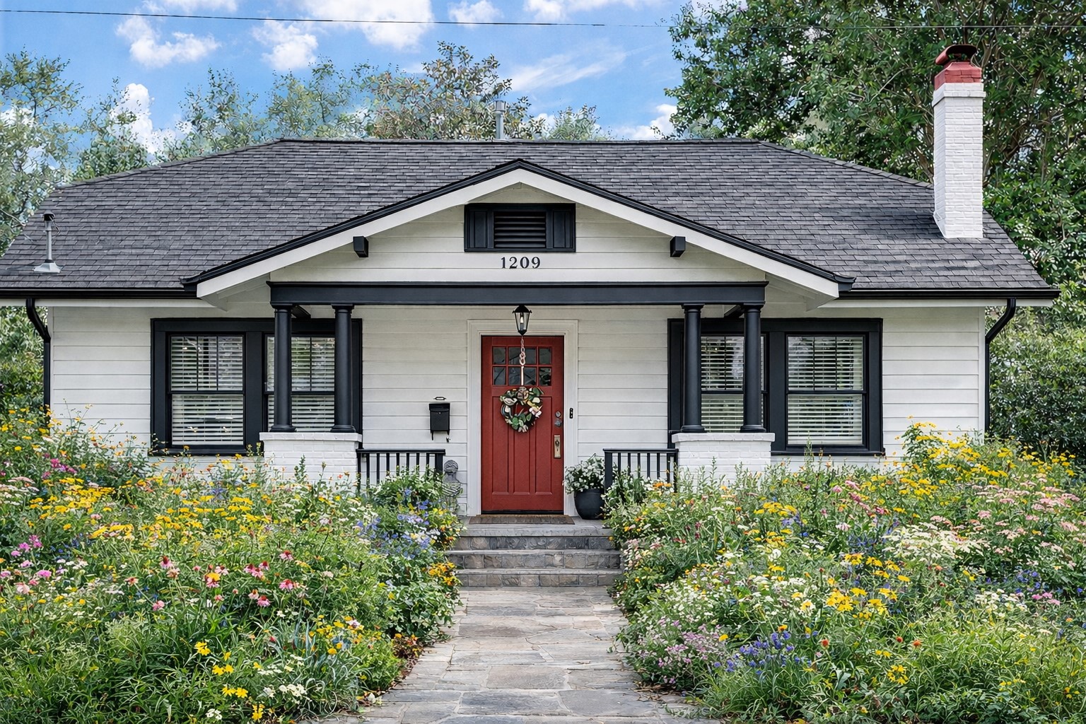 1209 Bomar Street Houston, TX 77006 - Photo 2 of 23 This could be your future home—with just a little vision. Imagine a fresh white exterior with bold black trim, a new roof overhead, and thoughtfully designed landscaping that brings out the charm and character of this classic bungalow. The bones are here—now it’s your chance to make it truly shine. Virtual Image.