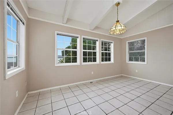 a view of an entryway with a window