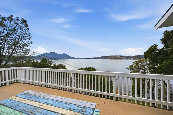 a view of a wooden roof deck