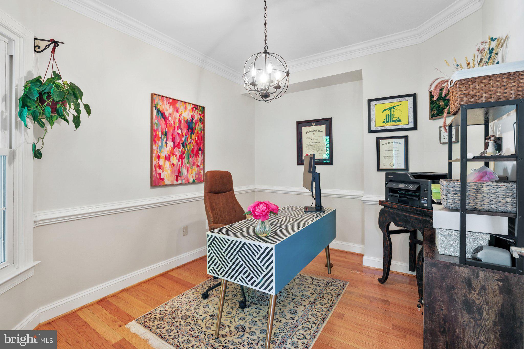 6732 Churchill Road McLean, VA 22101 - Photo 26 of 61 Chic home office with vibrant decor.