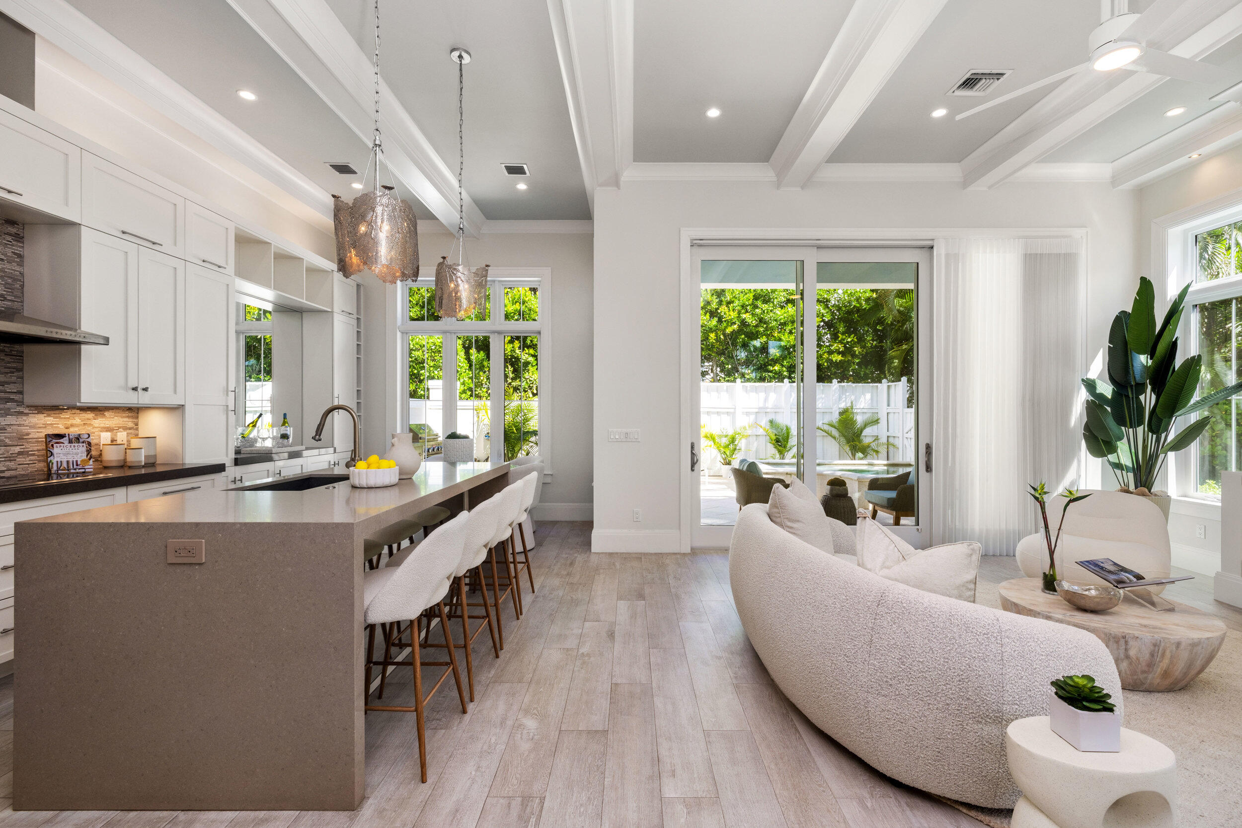 17 Adams Road Ocean Ridge, FL 33435 - Photo 6 of 41 a living room with furniture and a large window