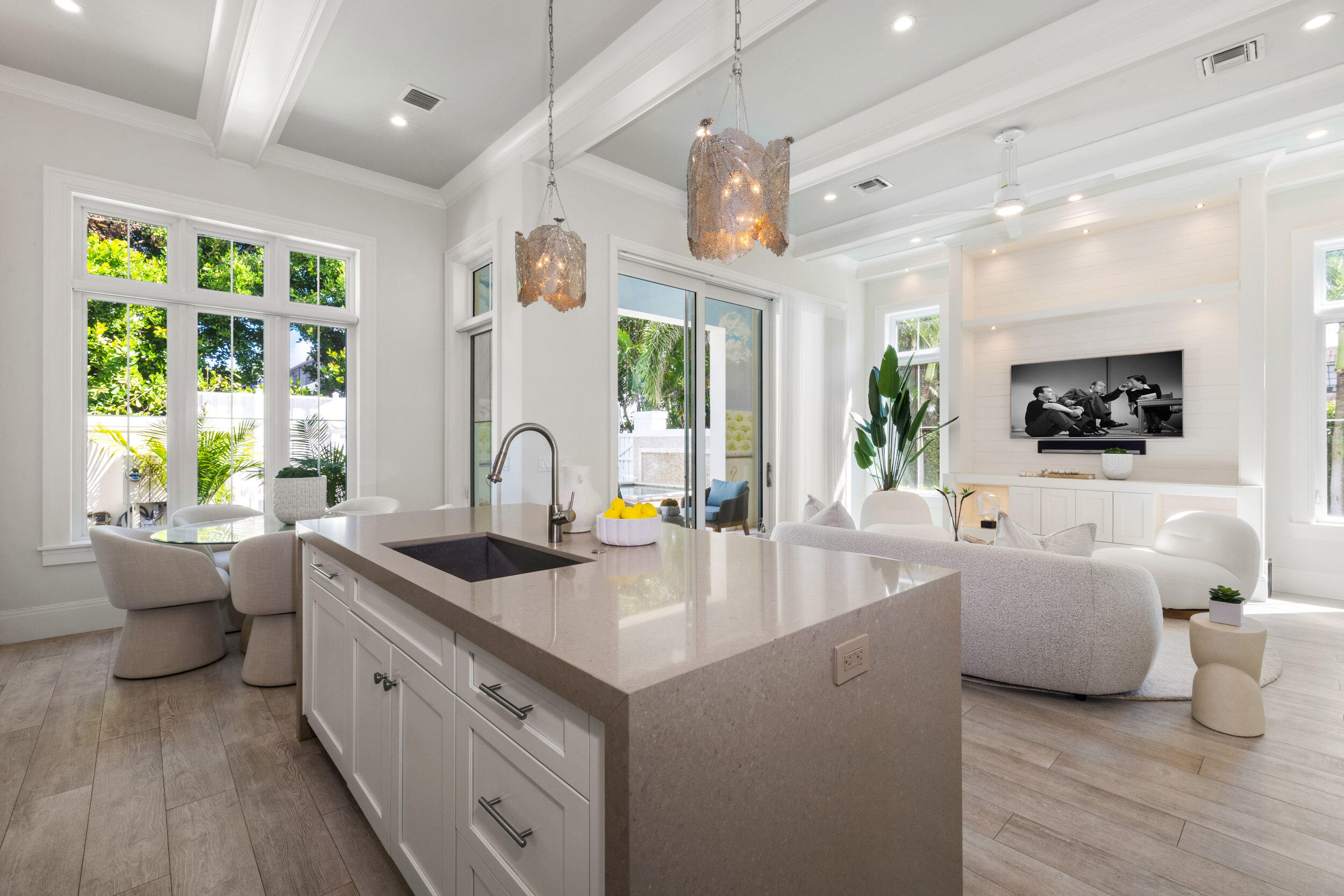 17 Adams Road Ocean Ridge, FL 33435 - Photo 9 of 41 a large white kitchen with a large window