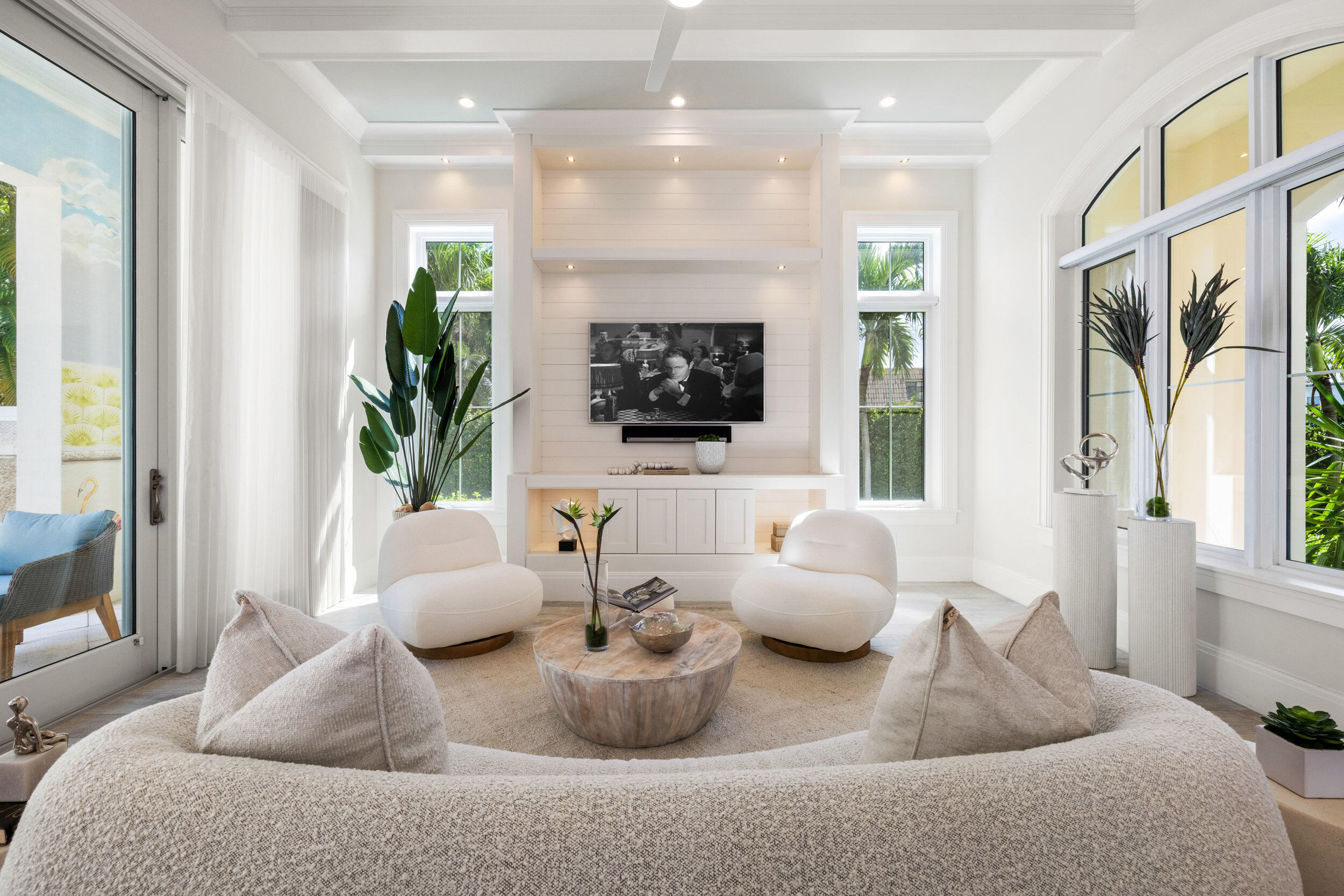 17 Adams Road Ocean Ridge, FL 33435 - Photo 10 of 41 a living room with furniture and a flat screen tv