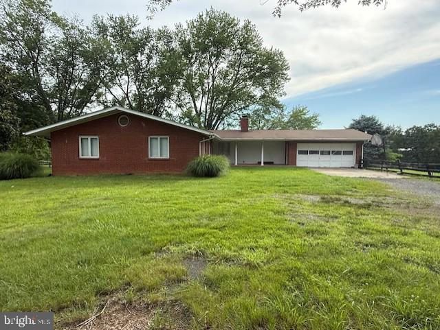 a house view with a garden space