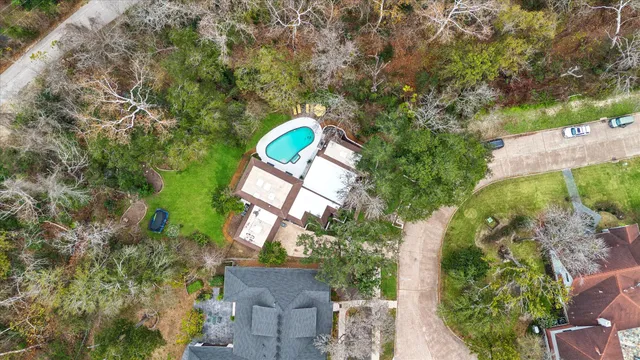 a view of lake with green space