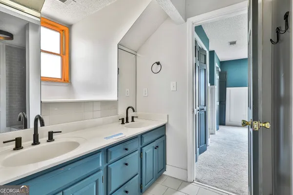 a view of a porch with a door