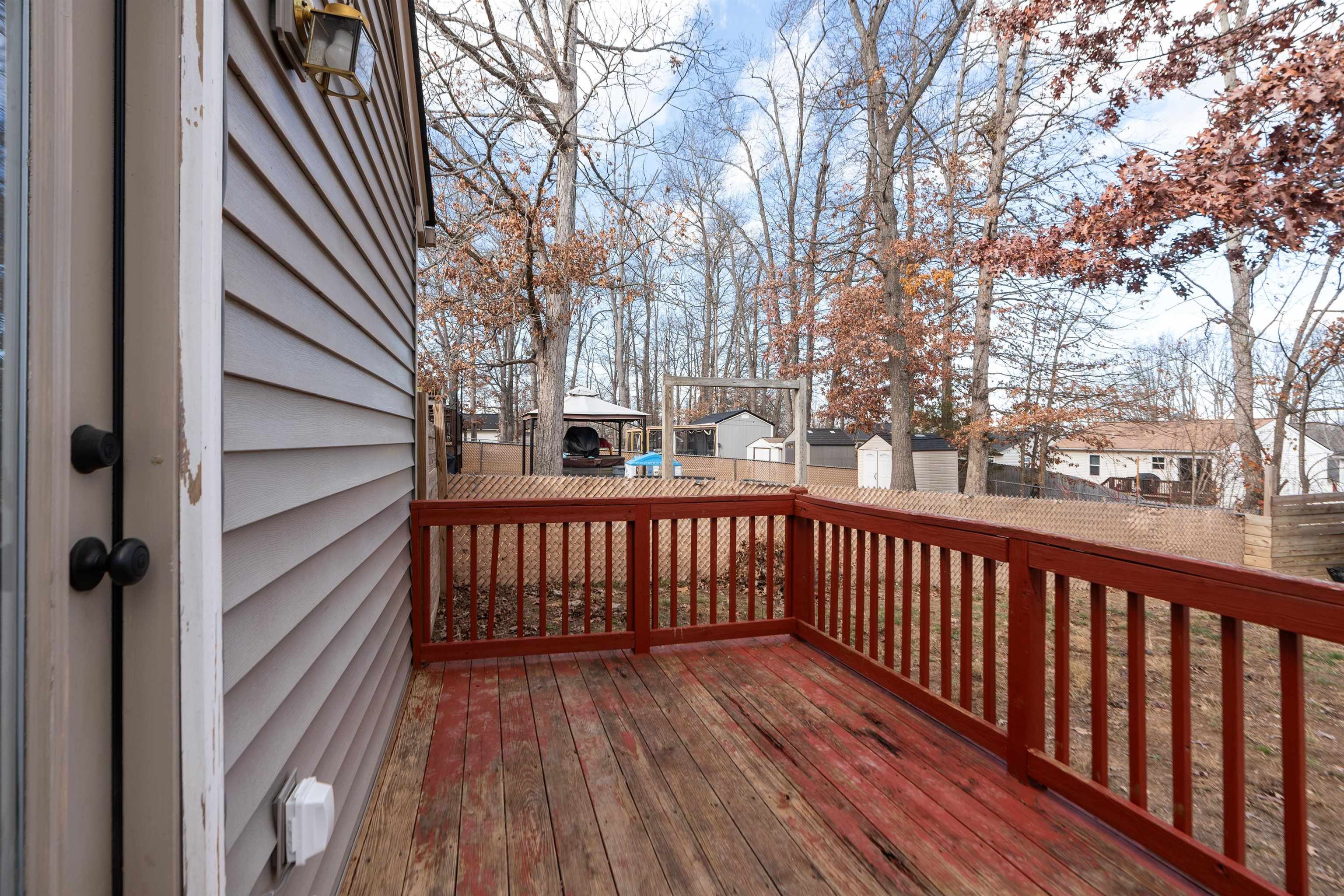 1625 D Street Waynesboro, VA 22980 - Photo 30 of 33 a view of deck with wooden floor and fence and trees