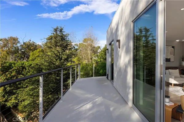 a view of kitchen and living room