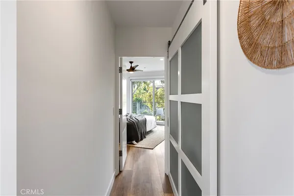 a en suite bathroom with a double vanity sink and shower