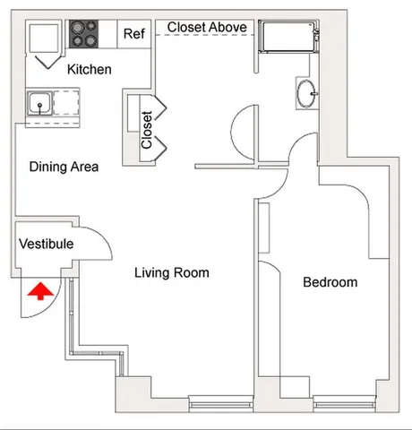 $995,000 | 393 West 49th Street, Unit TH1 | Hell's Kitchen