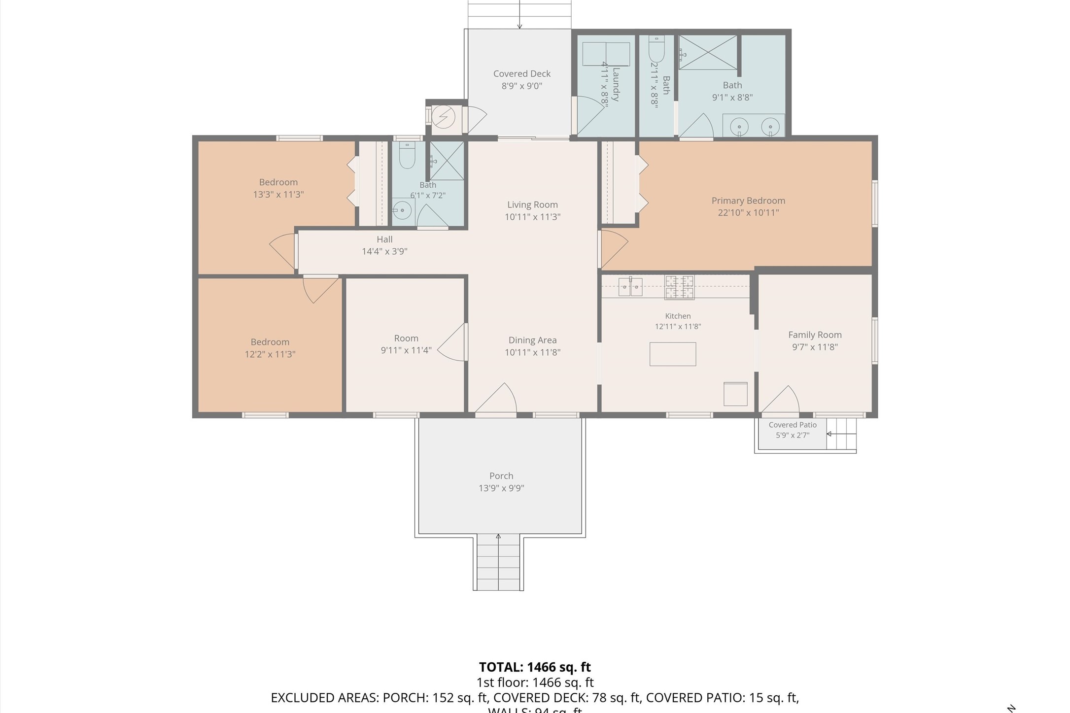 99 Main Street Huntsville, TX 77340 - Photo 47 of 47 Approximate Floor Plan