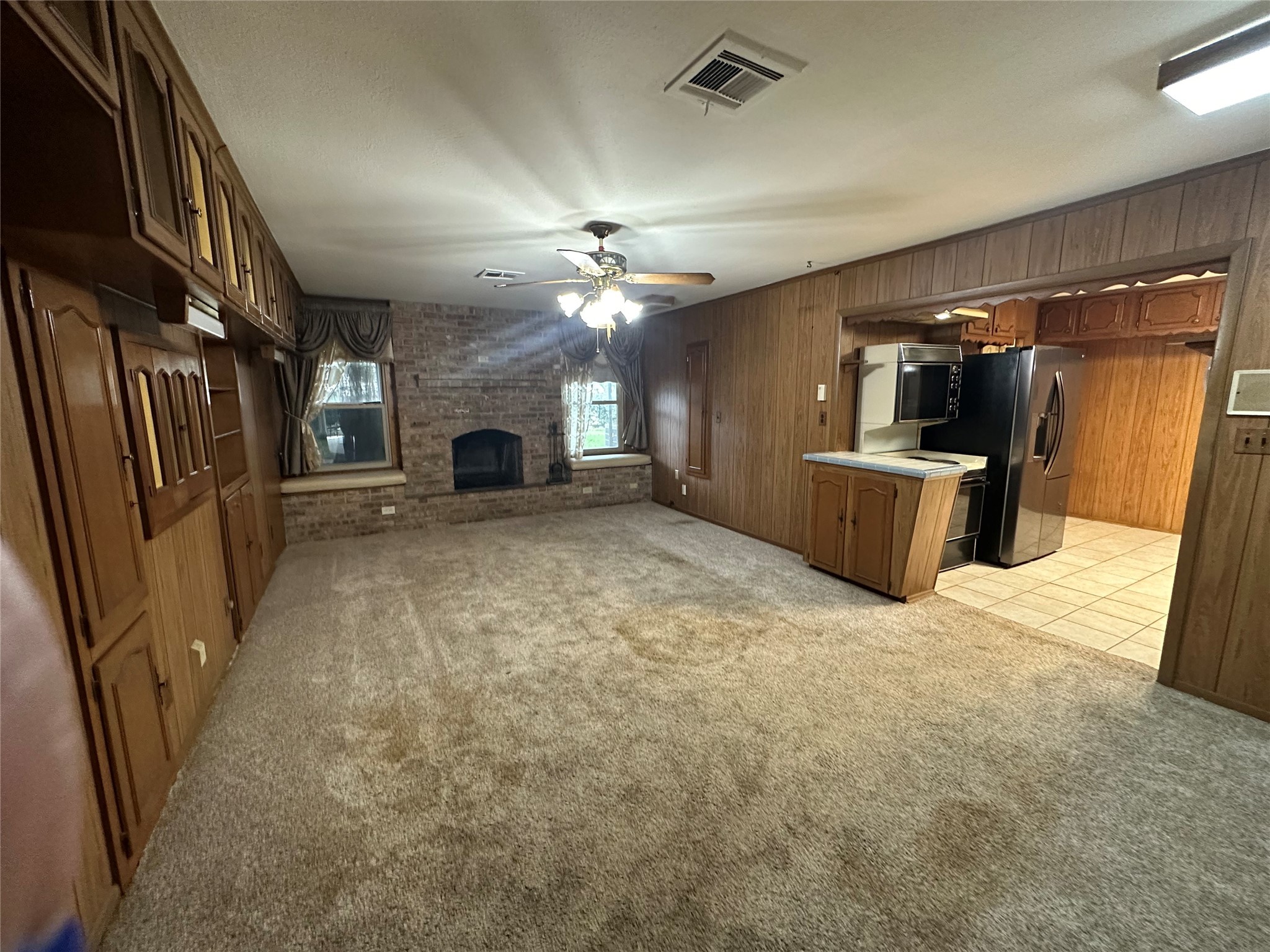 4101 Philco Drive Houston, TX 77080 - Photo 8 of 23 a view of a livingroom with a fireplace