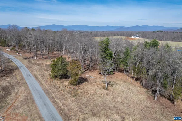 a view of a lake with a mountain