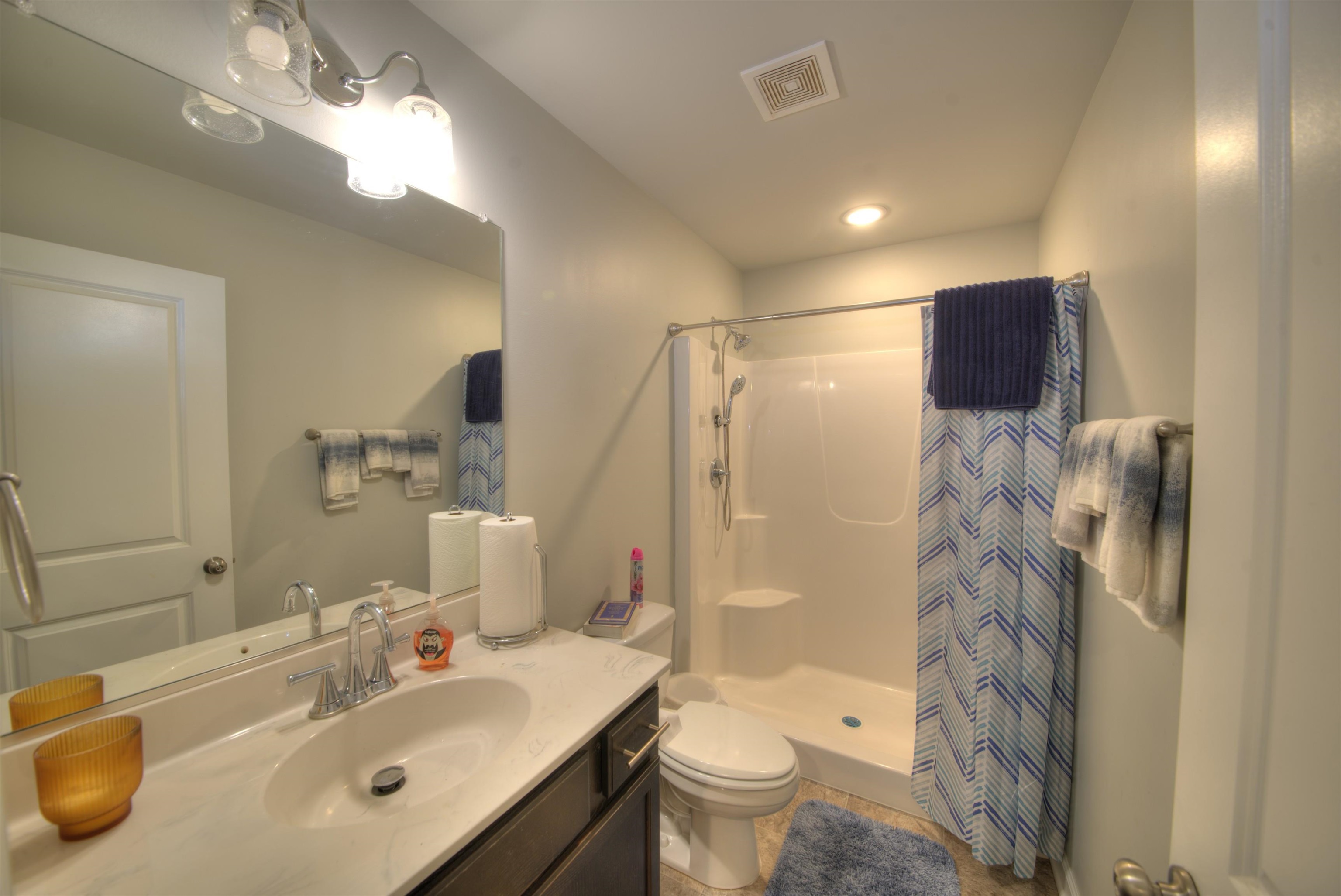 2635 Bumpass Road Bumpass, VA 23024 - Photo 10 of 38 a bathroom with a sink toilet and shower