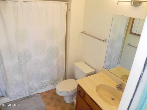 a white toilet sitting next to a shower curtain