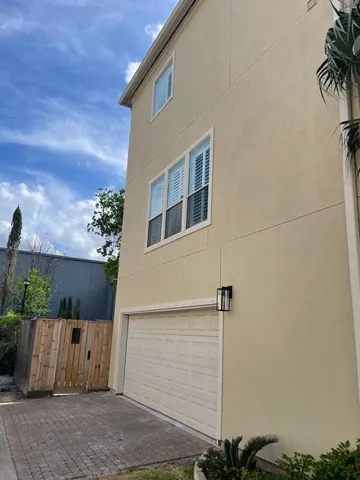 a view of a living room with furniture