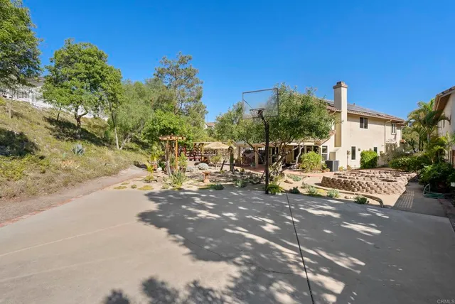 a view of a street with houses