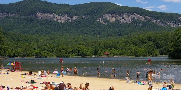 635 Slick Rock Road Hendersonville, NC 28792 - Photo 13 of 24 a view of lake with green valley
