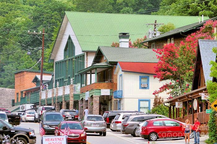 635 Slick Rock Road Hendersonville, NC 28792 - Photo 20 of 24 a front view of a building with cars parked