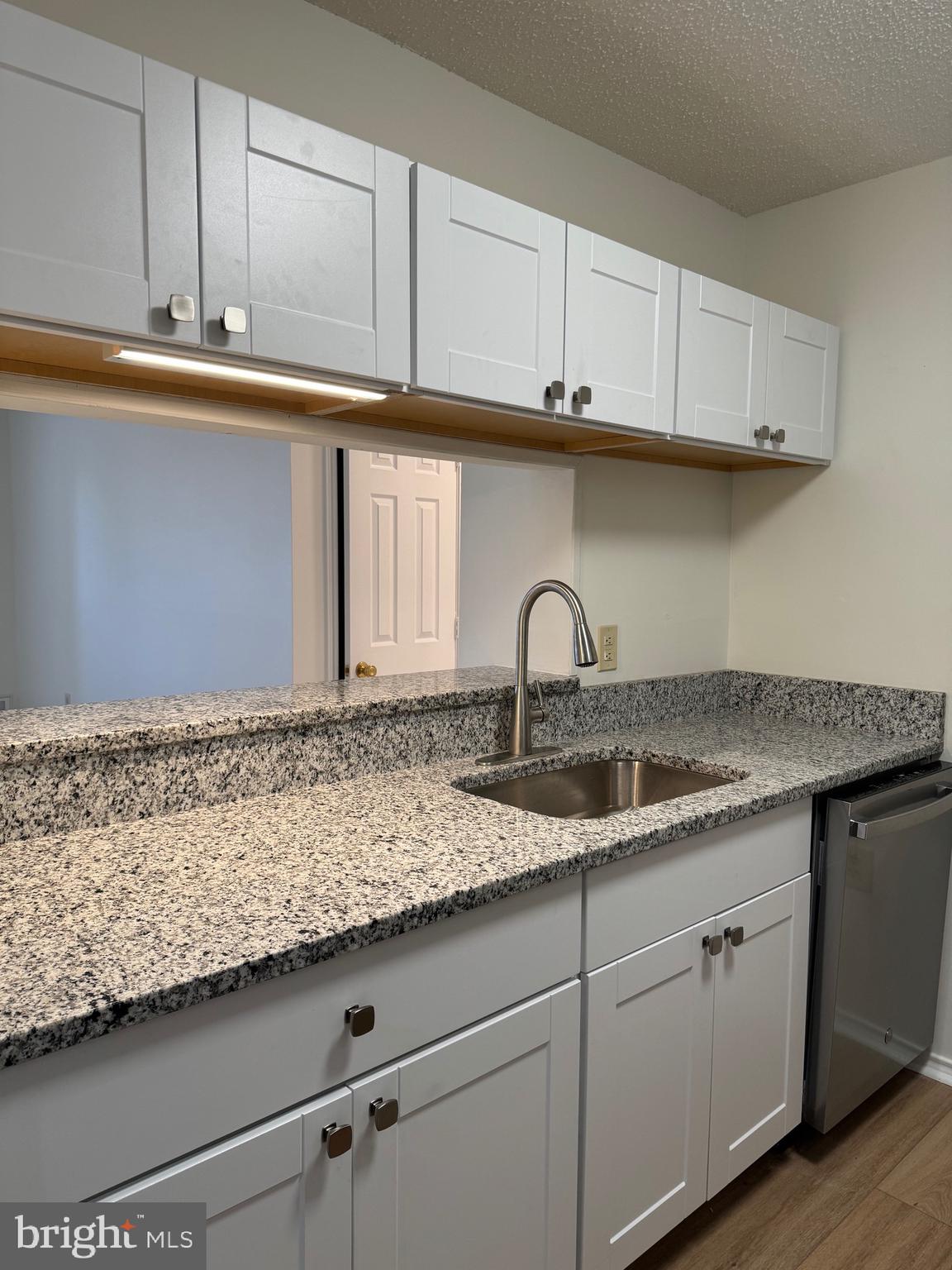 20952 Timber Ridge Terrace, Unit 301 Ashburn, VA 20147 - Photo 7 of 14 a kitchen with granite countertop white cabinets and a sink