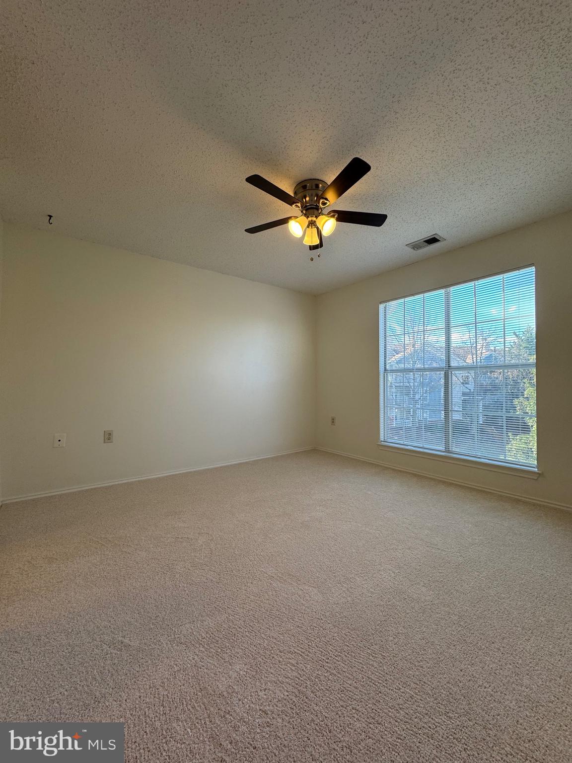 20952 Timber Ridge Terrace, Unit 301 Ashburn, VA 20147 - Photo 10 of 14 an empty room with windows and chandelier fan