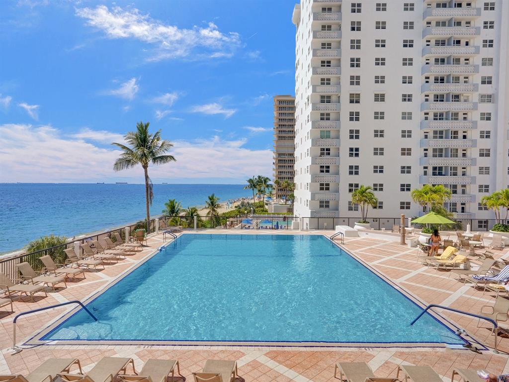 4280 Galt Ocean Drive, Unit 4G Fort Lauderdale, FL 33308 - Photo 22 of 24 a view of swimming pool with outdoor seating
