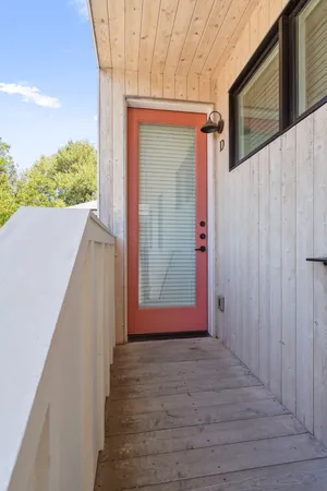 a view of front door
